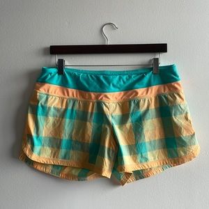 Lululemon Speed Up Shorts Turquoise Size 4